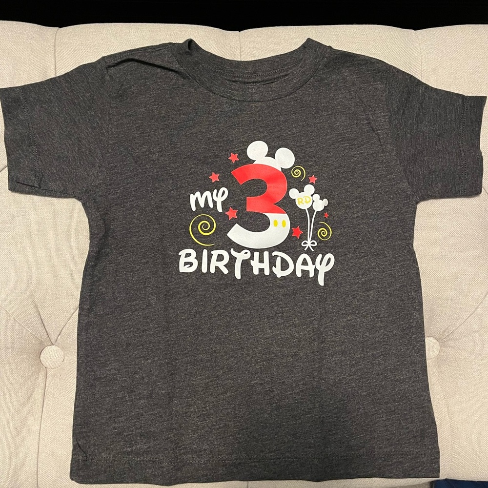 Mickey/Disney 3rd Birthday Short-Sleeve Shirt